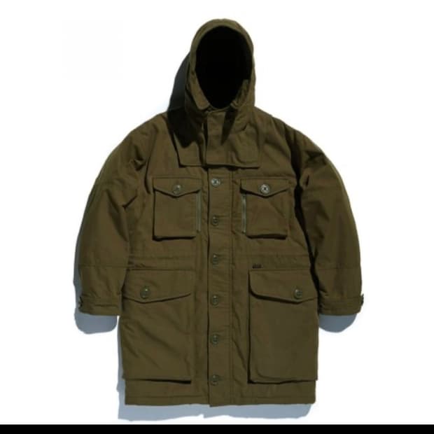 에스피오나지 카키 야상 패딩 점퍼 S (95)