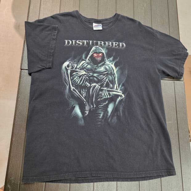 00s 디스터브드 Disturbed OG 밴드티 XL