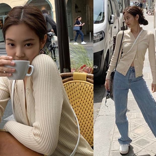 산드로 가브리엘 제니가디건 블랙