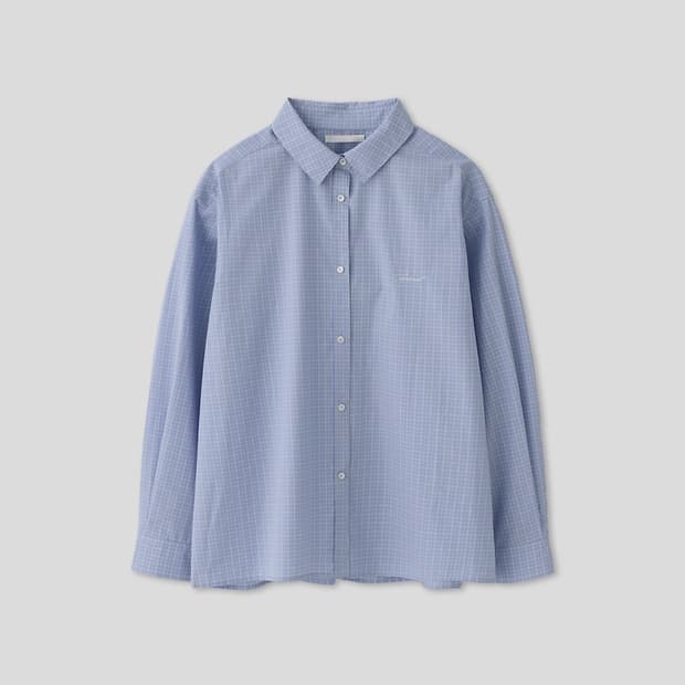 타낫 로트 체크 셔츠 T/T Wrote check shirt (blue)