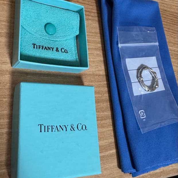 Tiffany 티파니 뱀부 링 90s 빈티지 US 4.5