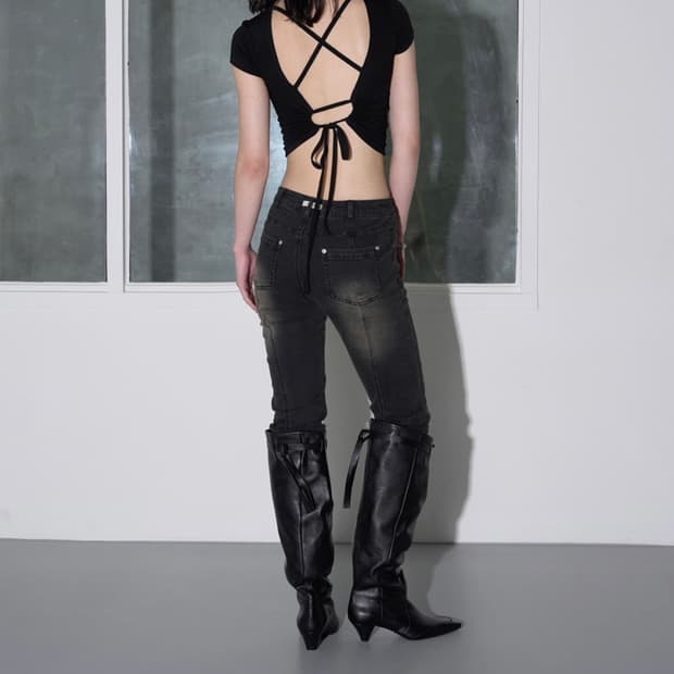 helene paris 헬레네파리스 크로스 백리스 하프 슬리브