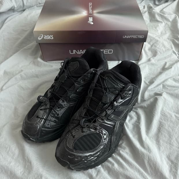 아식스 x 언어펙티드 젤 님버스 10.1 블랙 블랙 280