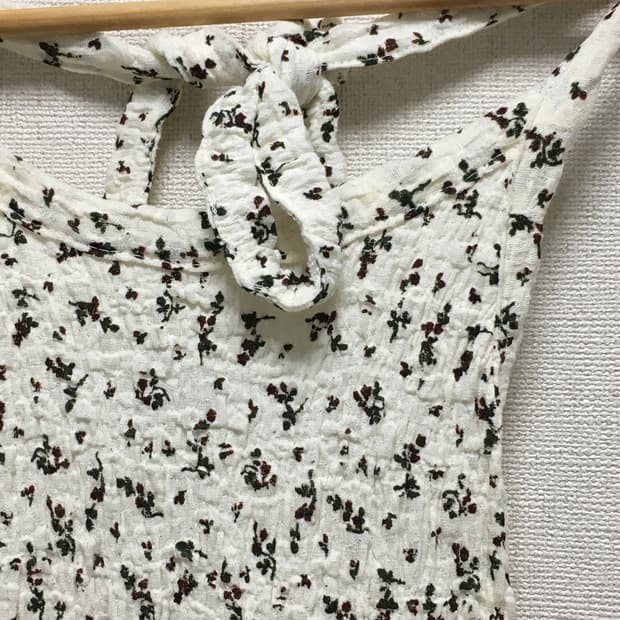 새상품 / 플라워 홀터 미니 원피스