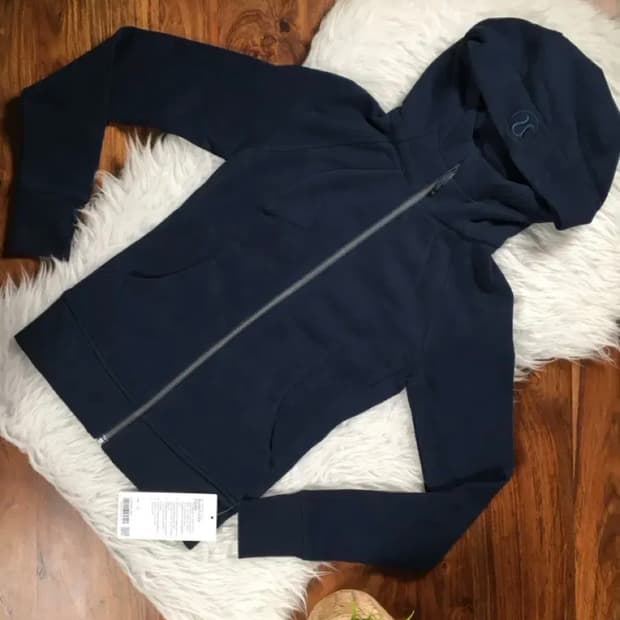 룰루레몬 스쿠바 풀집 후디 트루네이비