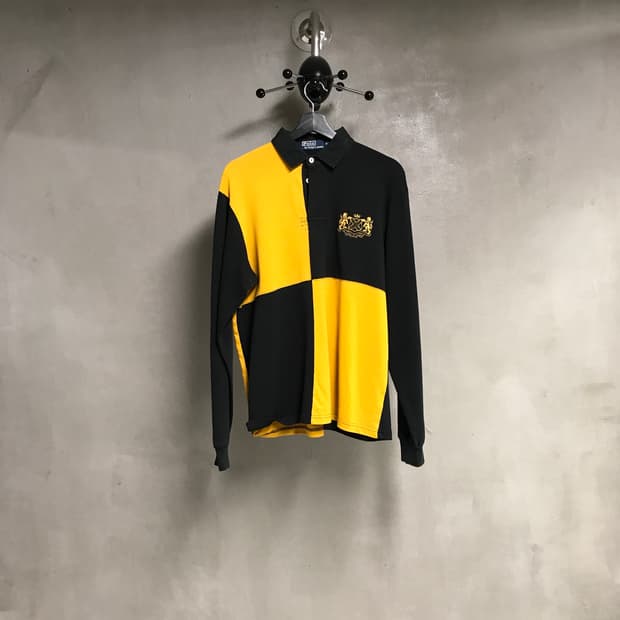 폴로 랄프로렌 배색 PK 긴팔 카라티 M