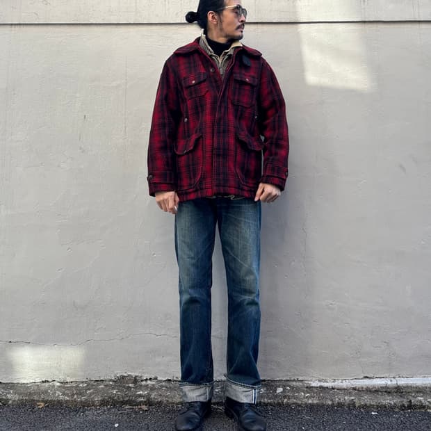 일본 레트로 크래프트 xx500 셀비지 데님 팬츠