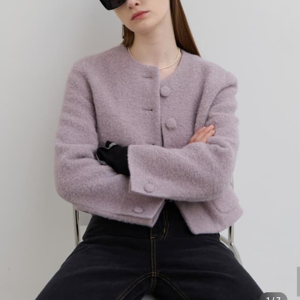 마론에디션 울 블레이저 트위드 자켓