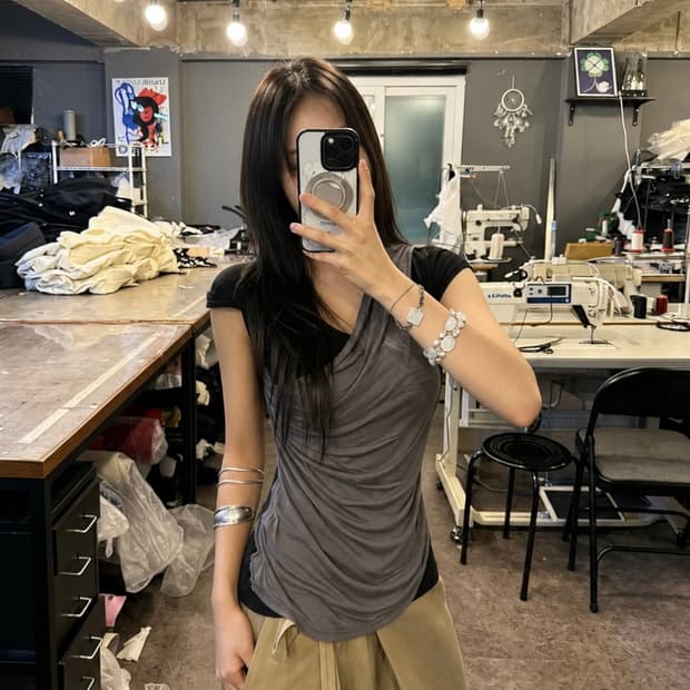 Karen Millen Layered Drape Top