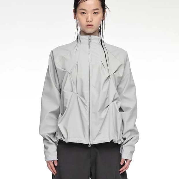 (구해요) 나체 바람막이 그레이 PINTUCK WIND BREAKER