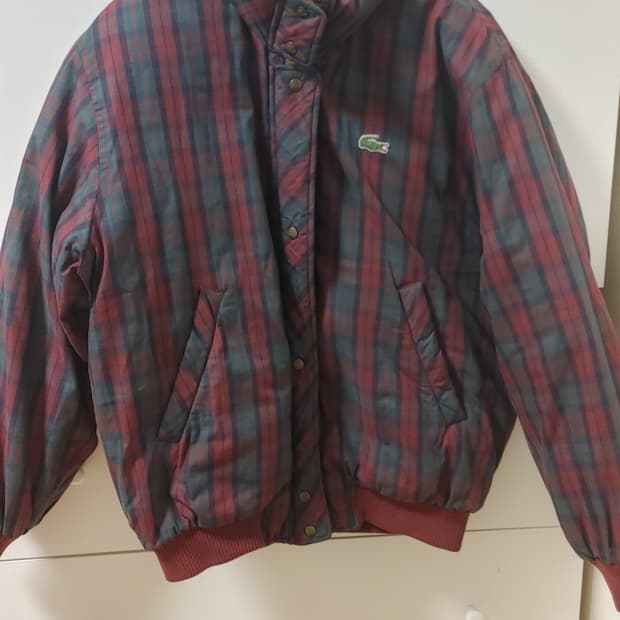 라코스테 서광 체크 봄버