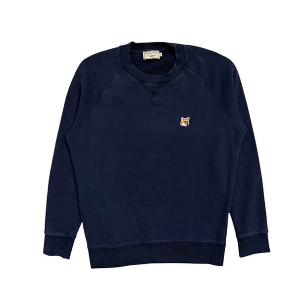 메종키츠네 맨투맨 네이비