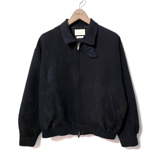 [M] 요크 22AW 자카드 루즈드 집 블루종 자켓 네이비