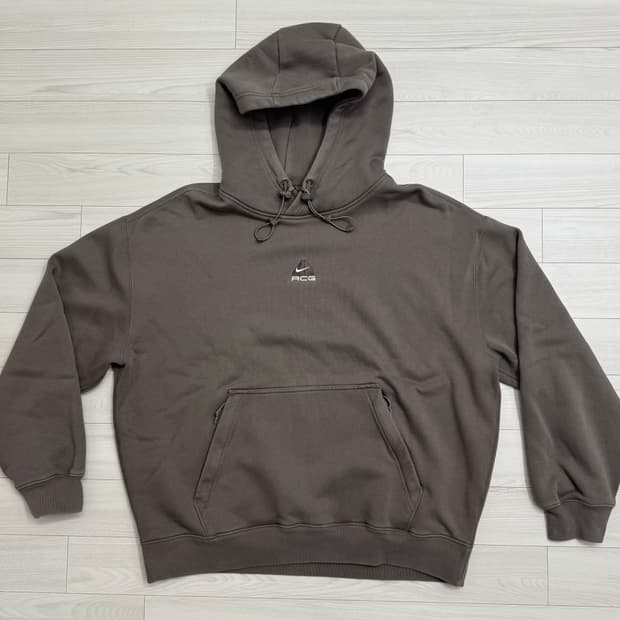나이키 ACG 써마핏 풀오버 후드 올리브 그레이 XL