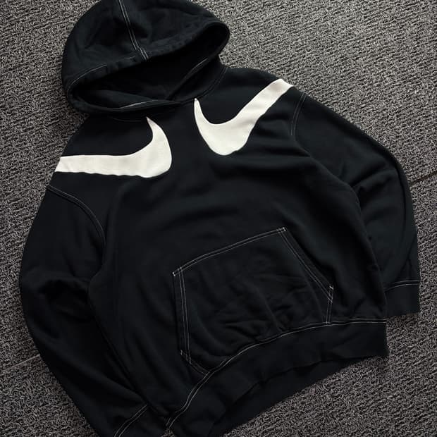 나이키 신형 더블 스우시 후드 티셔츠 1610