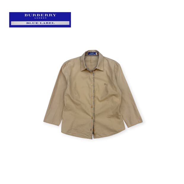 [ 38 ] 버버리 블루라벨 베이지 셔츠