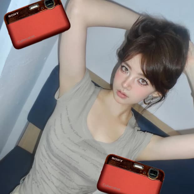희귀!오렌지)sony cybershot dsc-j10 사이버샷 빈티지디카