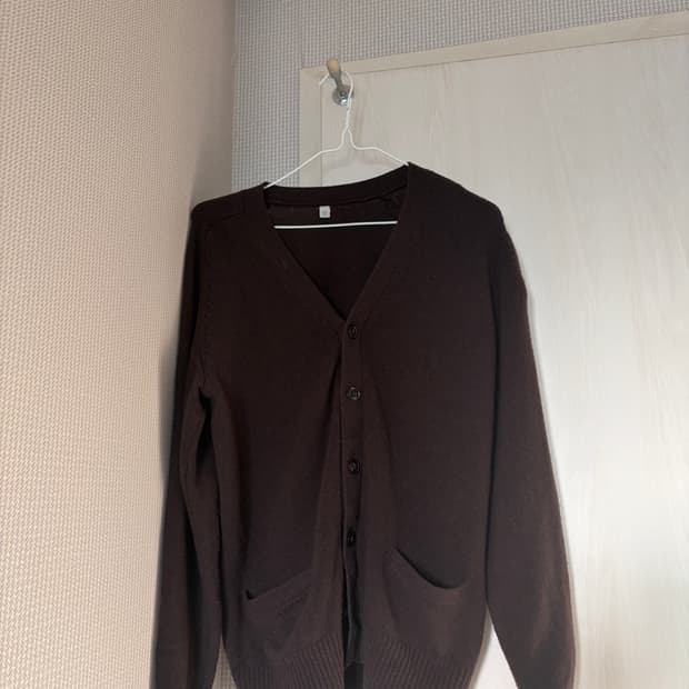 유니클로 울 여성 가디건