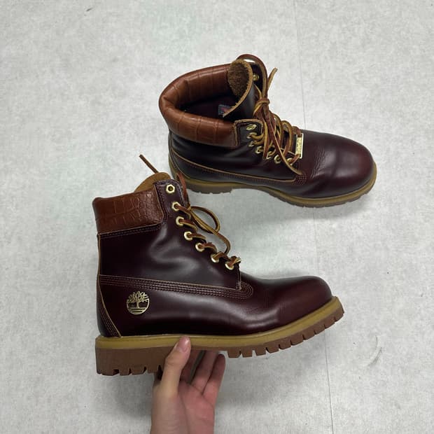 팀버랜드 6인치 레더 부츠 