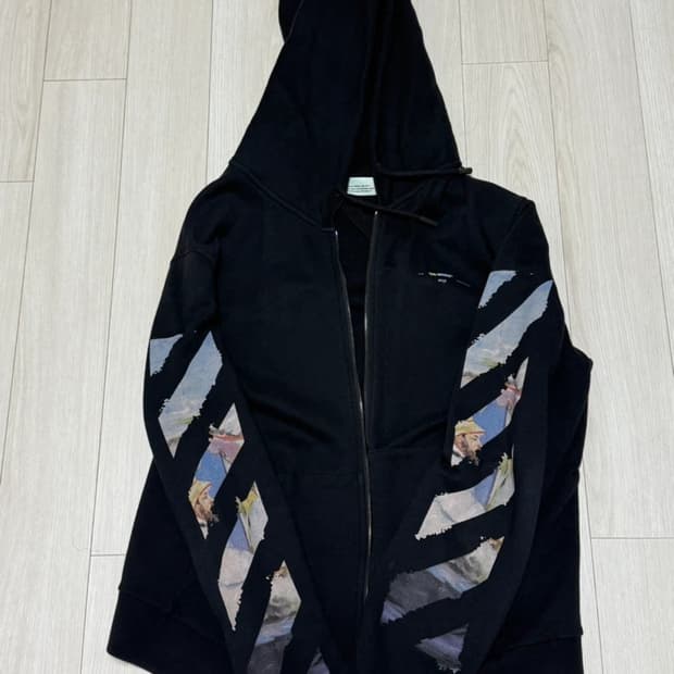 오프화이트 후드집업