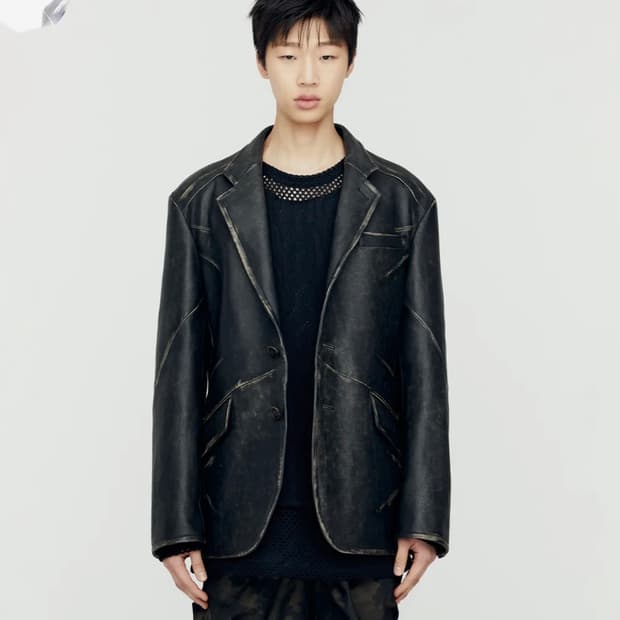 앤더슨벨 하이드 레더 자켓