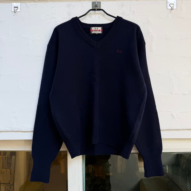 McGregor 맥그리거 V넥 울 니트 네이비 95