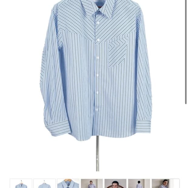 M) aieul stripe shirts