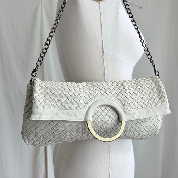 Un dix cors 위빙 미니 레더 백