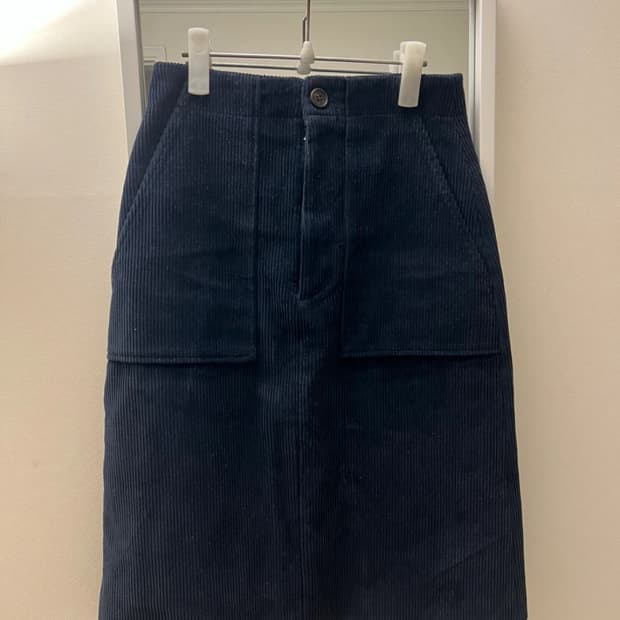 망고매니플리즈 코듀로이 미디 스커트 s