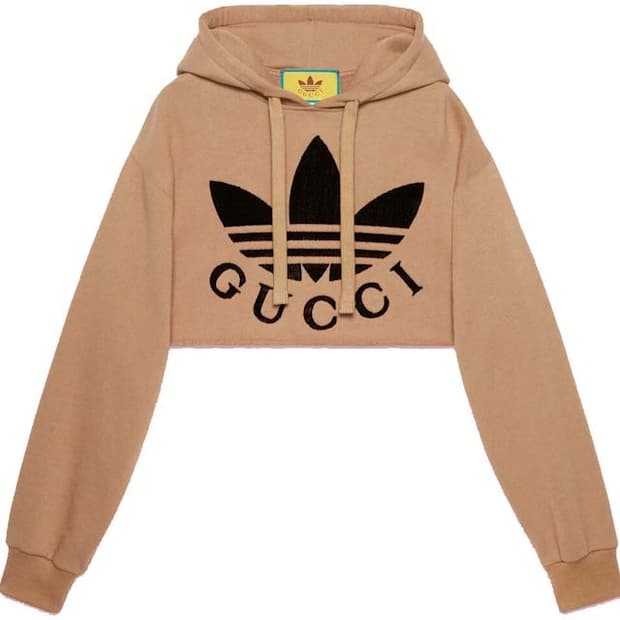 GUCCI X ADIDAS cropped sweatshirt (XS)