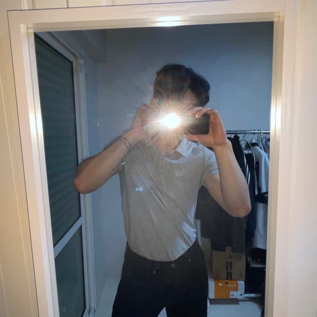 아르마니 익스체인지 코튼 피케 폴로 셔츠