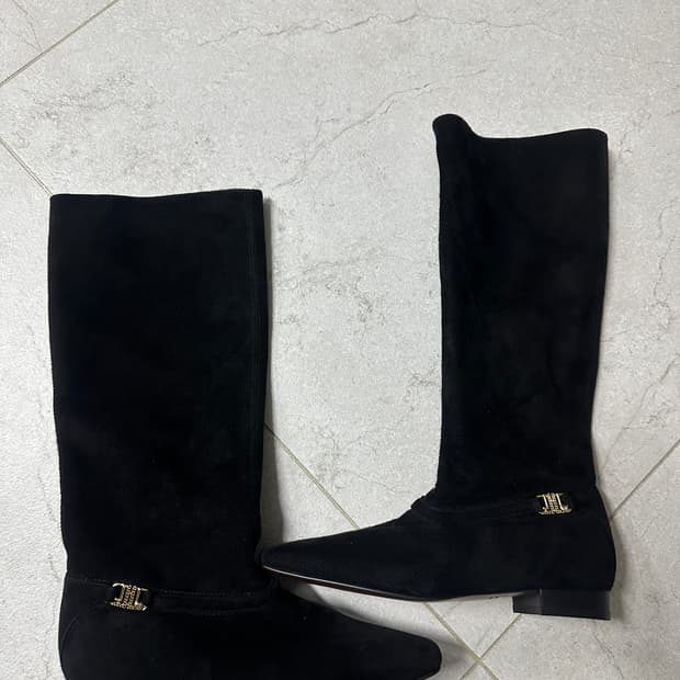 랑방 벨벳 부츠 230