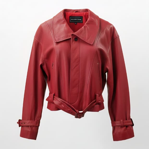 일본 JHA-JHA CLUB 여성 가죽 자켓 1852