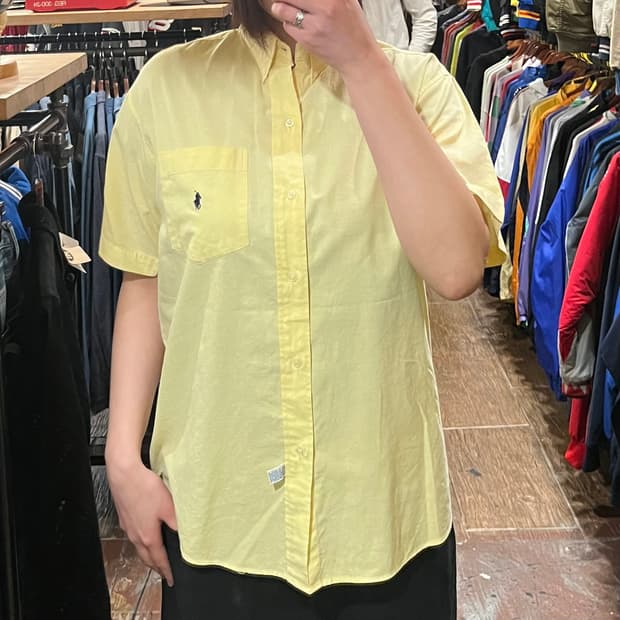 [HI] 폴로 반팔 셔츠 옐로우