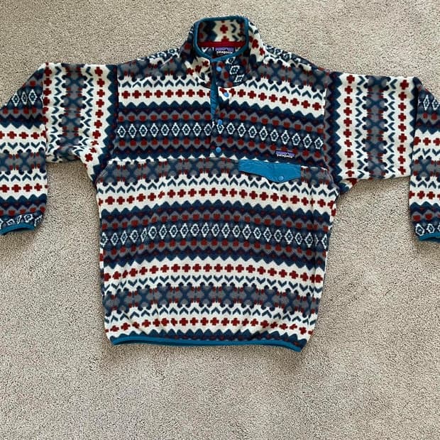 16FW 파타고니아 클래식 신칠라 스냅-티 플리스 풀오버 페어 아일 패턴