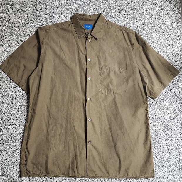 Beams 카키면셔츠