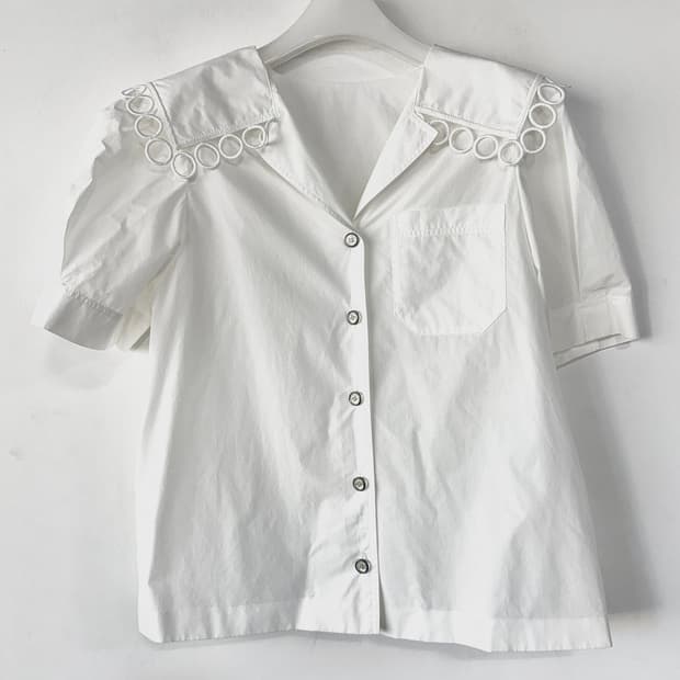 톰그레이하운드 세일러 블라우스