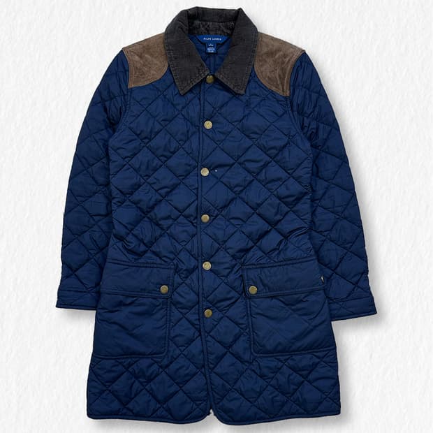 랄프로렌 코듀로이 카라 퀼팅 자켓