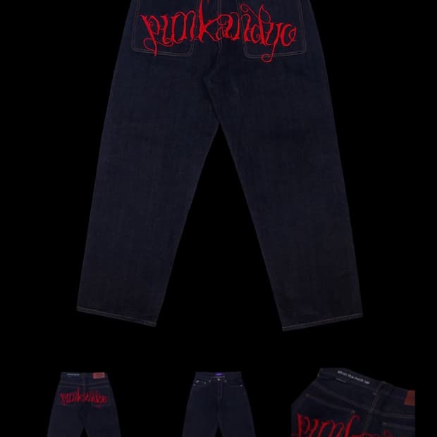 펑크앤요 punkandyo STFU JEANS DARK NAVY 32