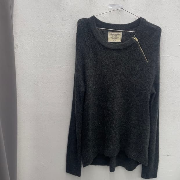 아베크롬비 사이드지퍼 니트 