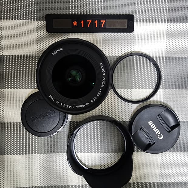 캐논 마운트 EF-S 67미리 10-18mm 줌렌즈
