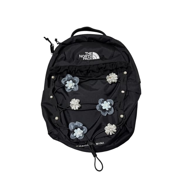 blue flower frill bagpack