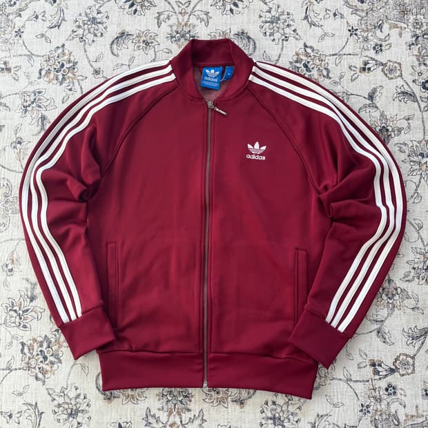 아디다스 버건디 유로파 트랙탑 져지