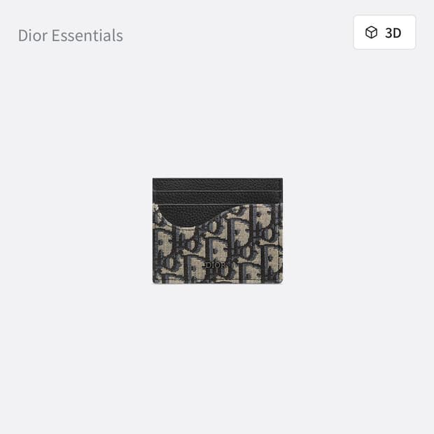디올 남성용 새들 카드 지갑