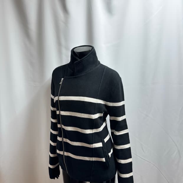 lauren ralph lauren 르바니 자켓 스트라이프 집업 스웨터