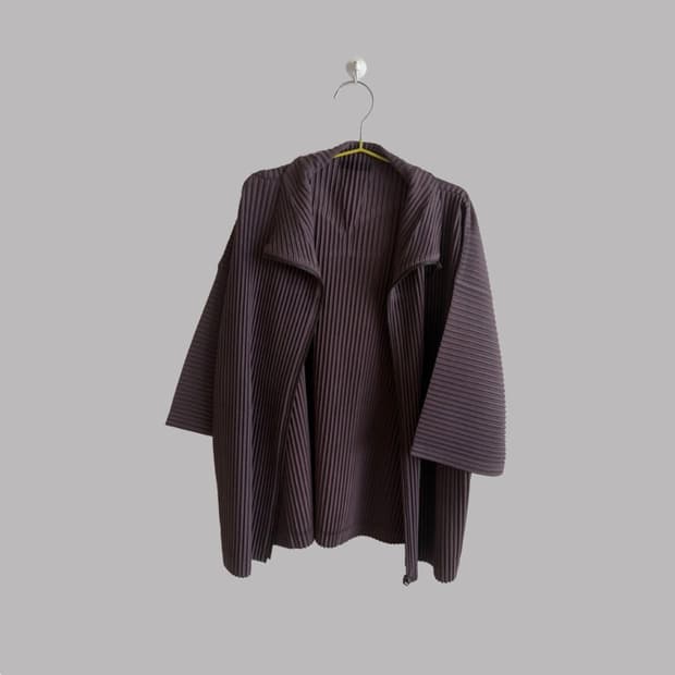 homme plisse 옴므플리쎄 zip up 가디건