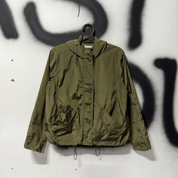 VTG 빈티지 후드 나일론 크롭 야상 자켓