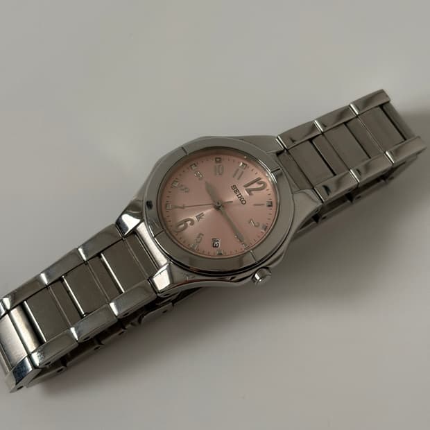 1990s Lukia Pink Dial Ladies Quartz