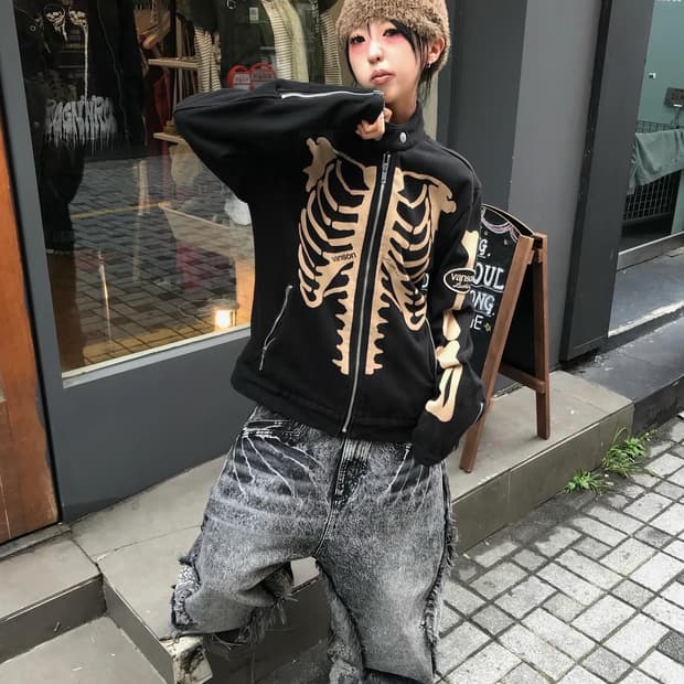 Vanson Skeleton Bone Cotton Rider JK