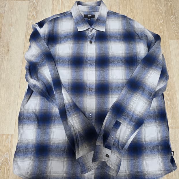 [L] 스투시 베이 플레이드 셔츠